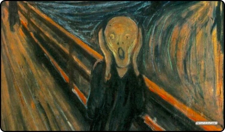 GamerMats Playmat - Scream (Premium Black Stitched)