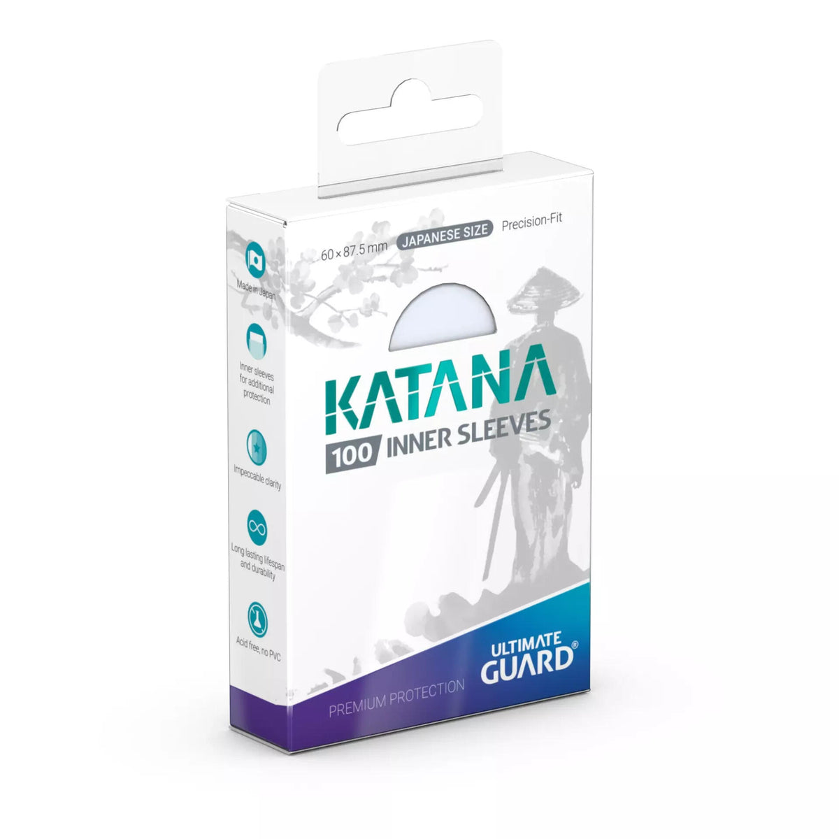 Katana Japanese Size Precision-Fit Inner Sleeves - Clear (100-Pack)