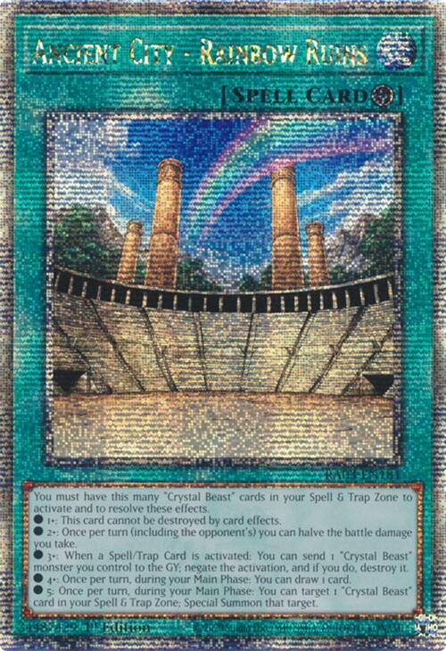 Ancient City - Rainbow Ruins (Quarter Century Secret Rare)