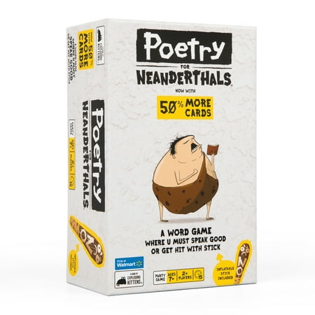 Poetry for Neanderthals Party Game by Exploding Kittens Brand  Ages 7 and up  2+ Players (Walmart Exclusive)