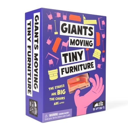Exploding Kittens presents: Giants Moving Tiny Furniture - The High Stakes Party Game For Teams - Family Game - 3-8 Players Ages 7+ - Great for Adults  Teens  Kids