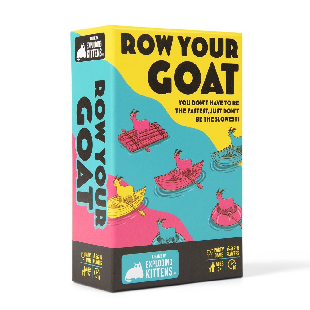 Exploding Kittens Row Your Goat Board Game